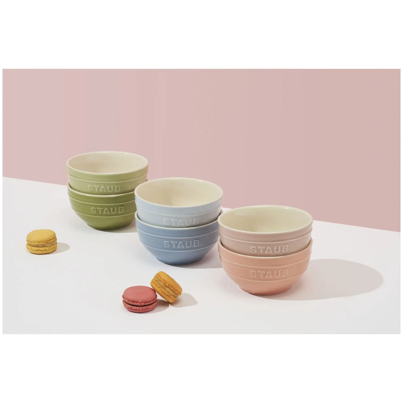 Staub 6-pcs Ceramic Bowl Set Macaron Mixed Colours 3 Staub 6-pcs Ceramic Bowl Set Macaron Mixed Colours - Image 3