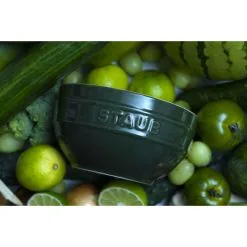 Staub 12 Cm Round Ceramic Bowl Basil-green -Knives & Scissors Sales Store 750050757